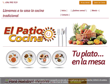 Tablet Screenshot of elpatiococina.com